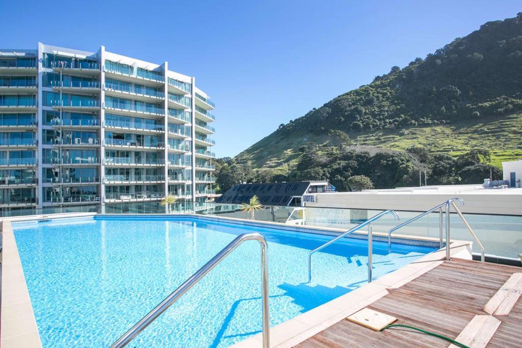 Апартаменти Superb Elevated Views Of Harbour With Heated Pool, Gym & Parking Маунт-Маунгануй Екстер'єр фото